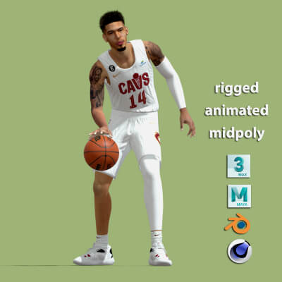 3D Rigged Danny Green Cleveland Cavaliers NBA