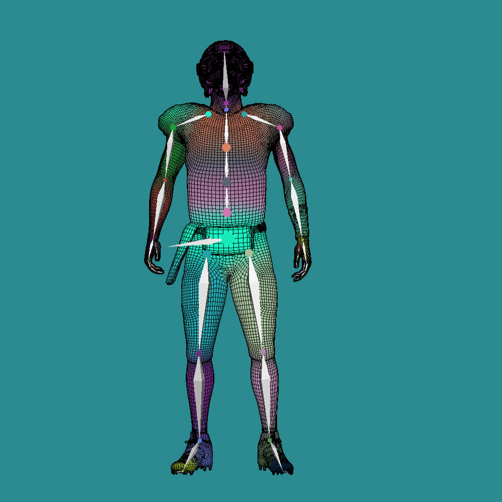 Patrick Rigged Model 3D Rigged Patrick Mahomes NFL by tranduyhieu