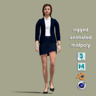 Business Woman Walking