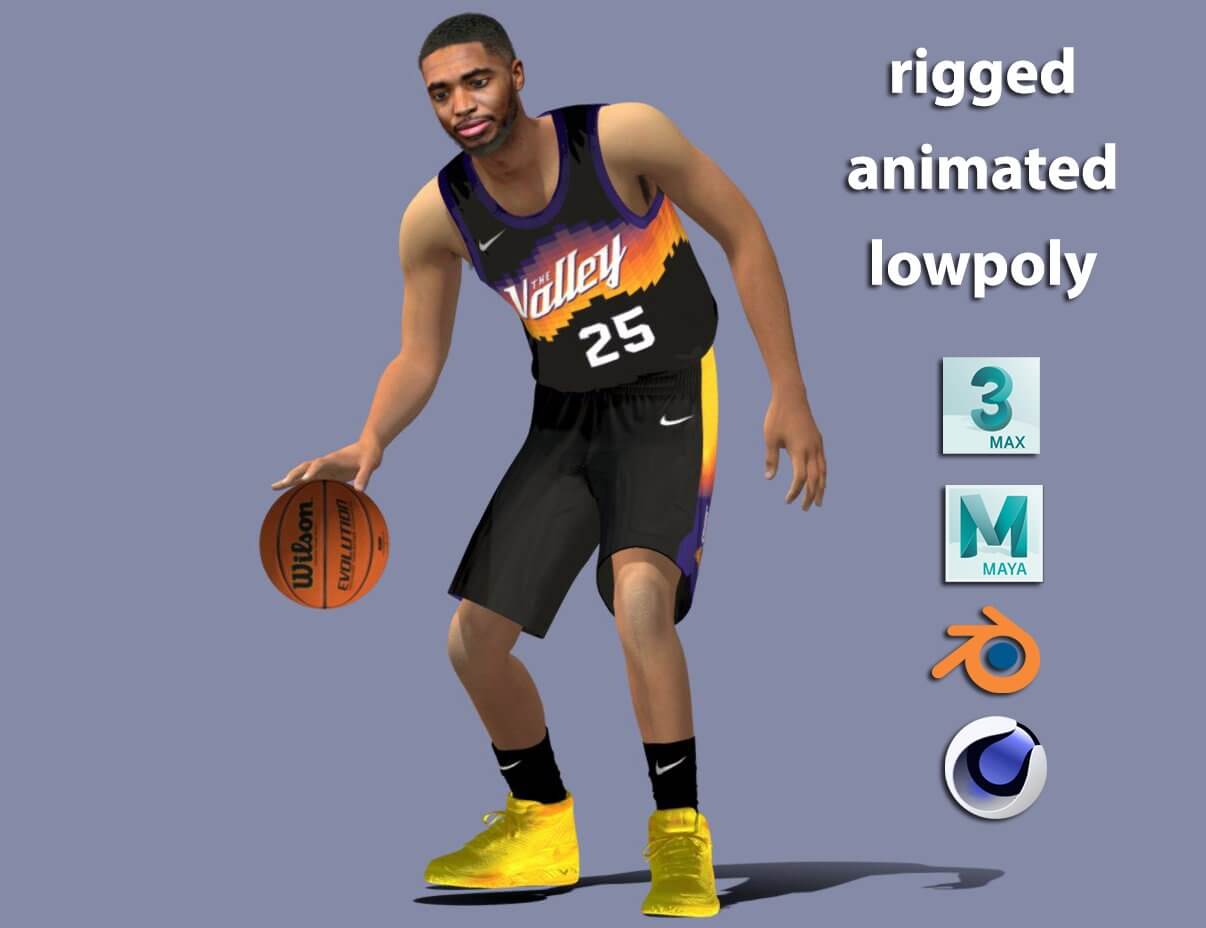 Mikal Bridges - NBA - 3D Model by tranduyhieu