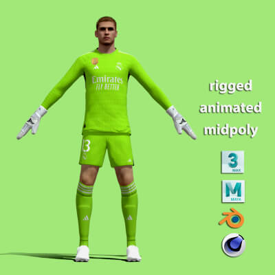 T-Pose Andriy Lunin Real Madrid 23-24