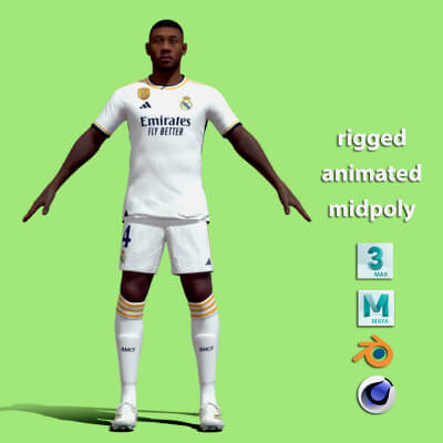 T-Pose Rigged Alaba Real Madrid 23/24