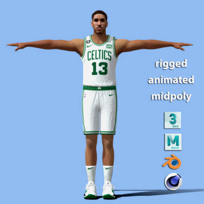 T-Pose Rigged Malcolm Brogdon Boston Celtics NBA