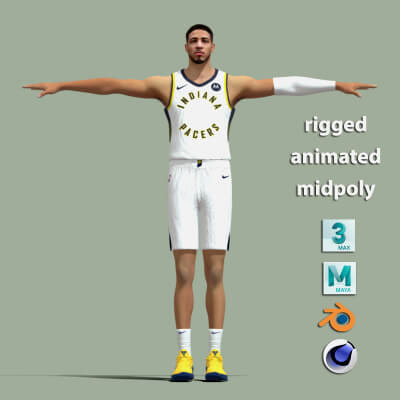 T-Pose Rigged Tyrese Haliburton Indiana Pacers NBA