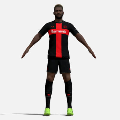 T-Pose Rigged Victor Boniface Leverkusen