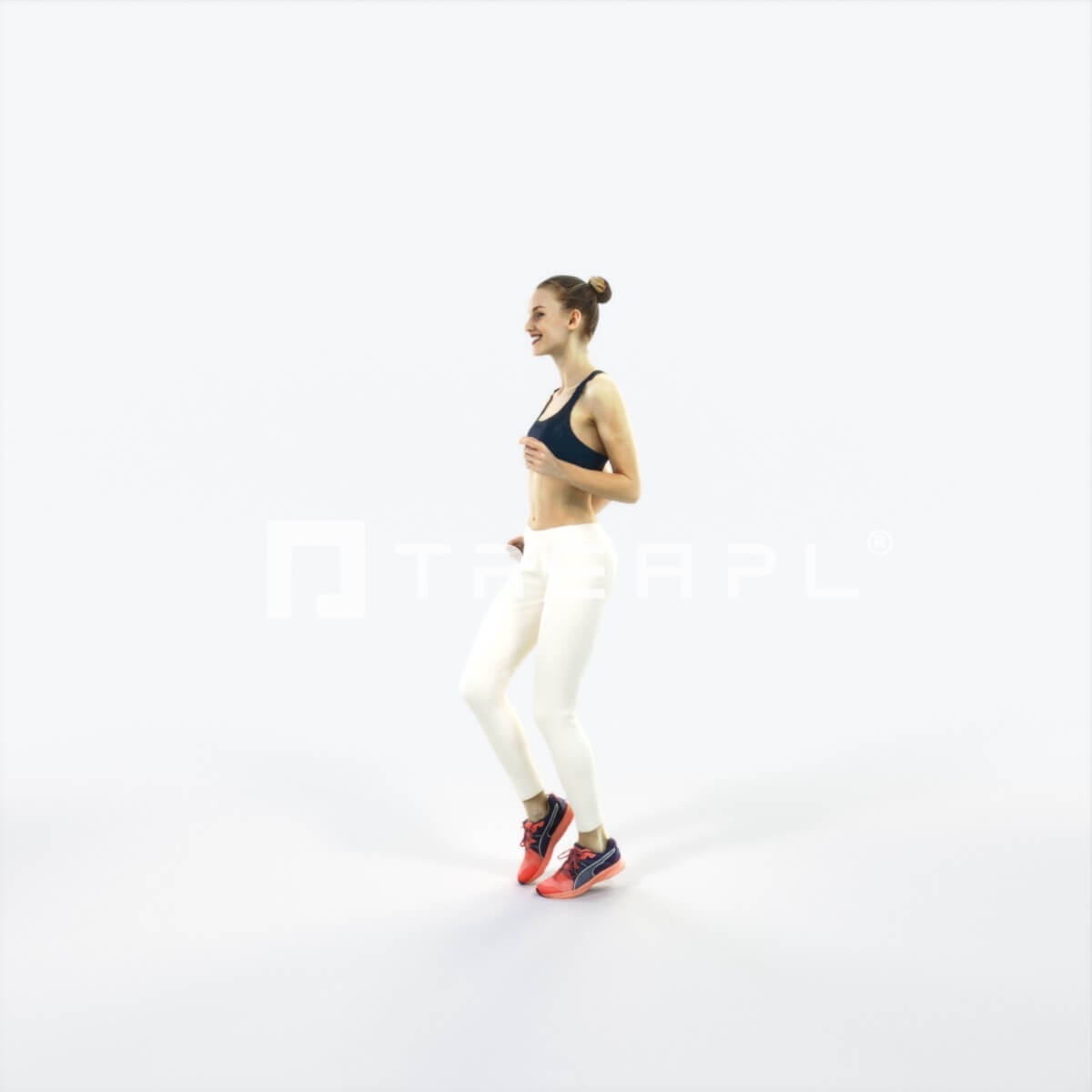 Beauty 03D Running Jogging Sports Woman - 3D Model by Treapl