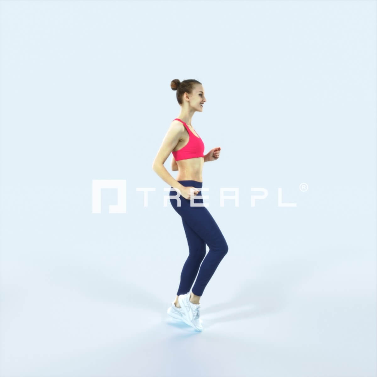 Beauty 03G Running Jogging Sports Woman (8k Textures) - 3D Model by Treapl