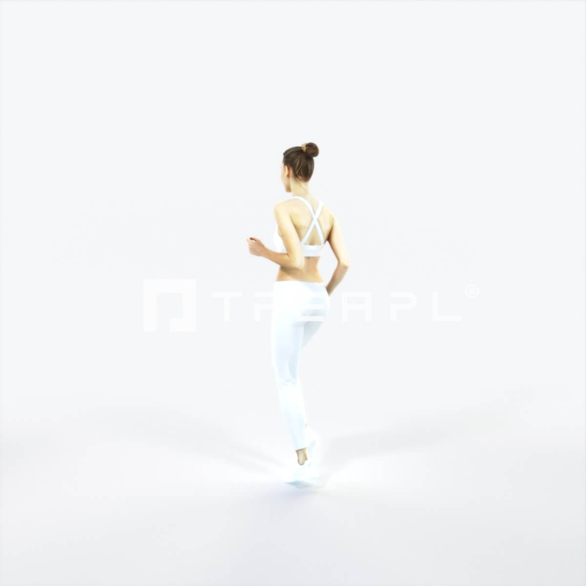 Beauty 03M Running Jogging Sports Woman - 3D Model by Treapl