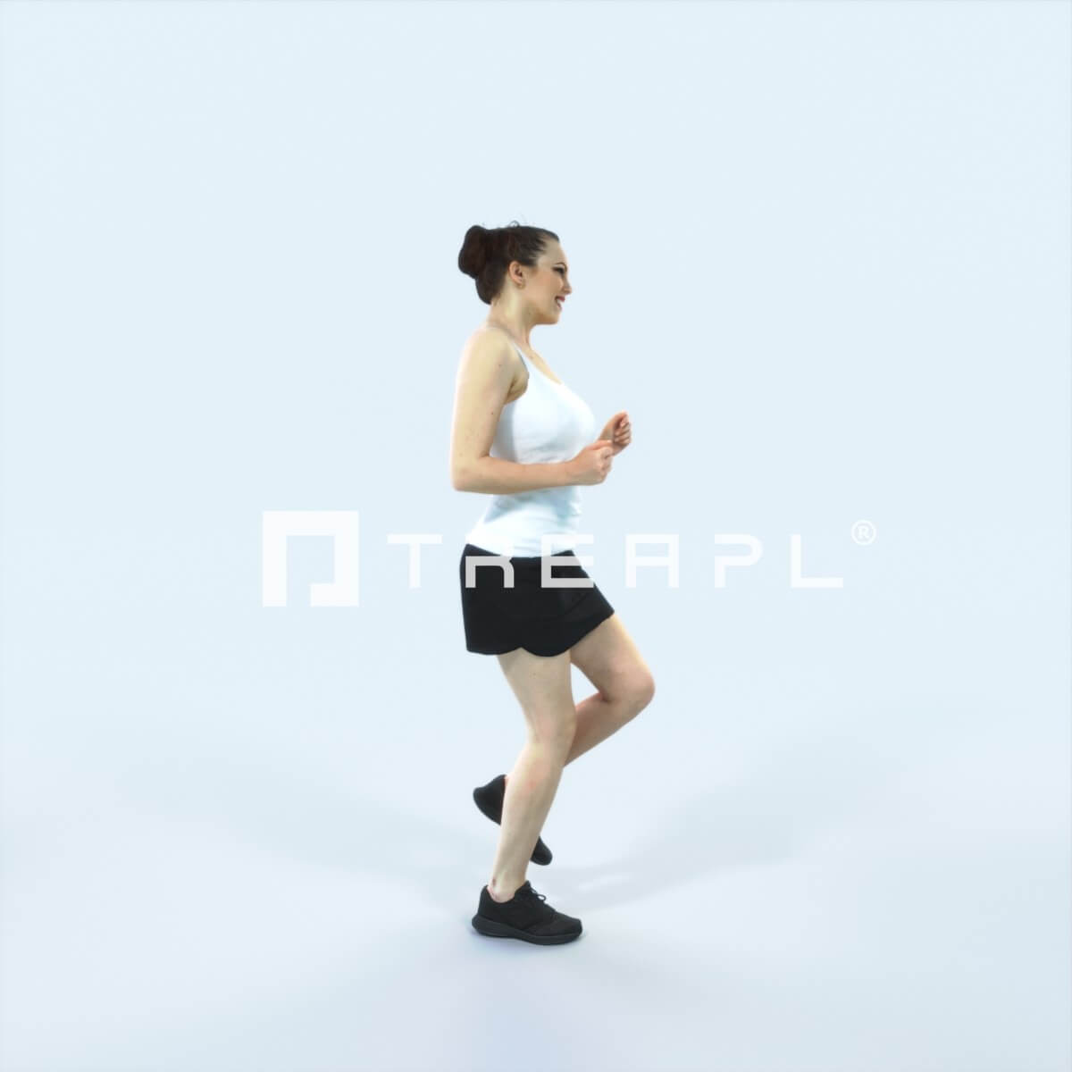Dream 02B Running Jogging Sports Woman (8k Textures) - 3D Model by Treapl