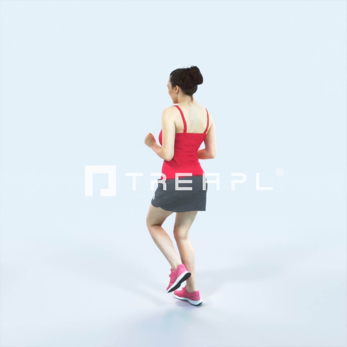 Dream 02D Running Jogging Sports Woman (8k Textures) - 3D Model by Treapl