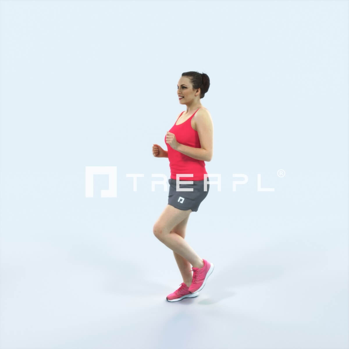 Dream 02D Running Jogging Sports Woman (8k Textures) - 3D Model by Treapl