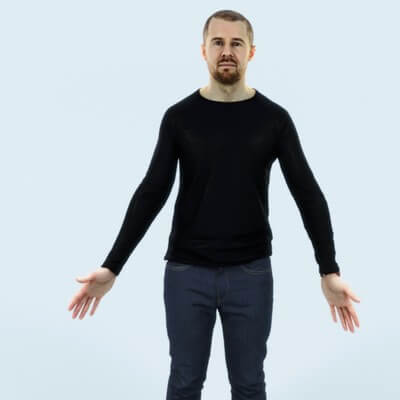 Master 01A Animated Rigged Casual Man - 3D Model by Treapl