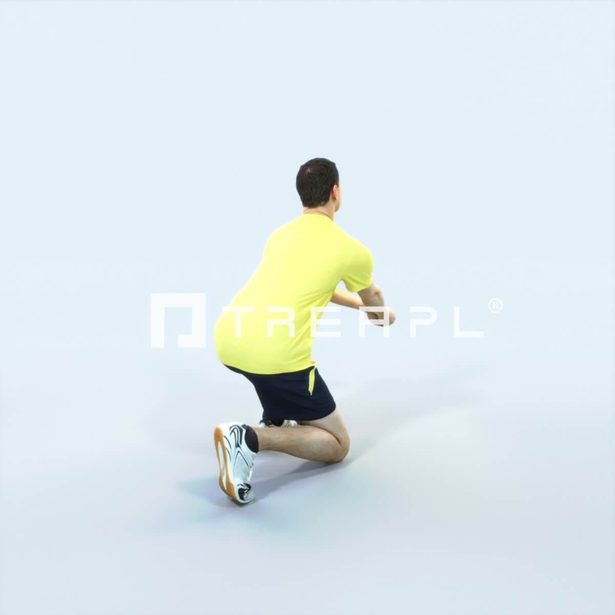 Romance 03A Volleyball Digging Sports Man (8k Textures) - 3D Model by ...