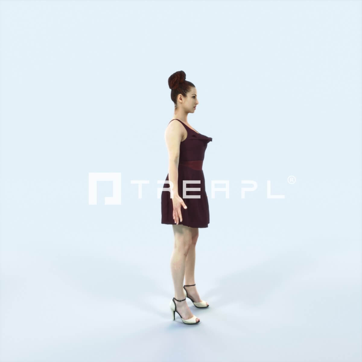 Yearn 22 J Animated Rigged Casual Woman - 3D Model by Treapl