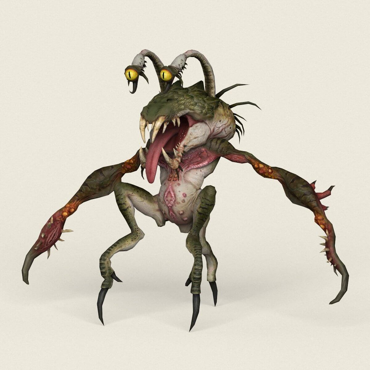Wild Monster 3d Model By Treeworld3d