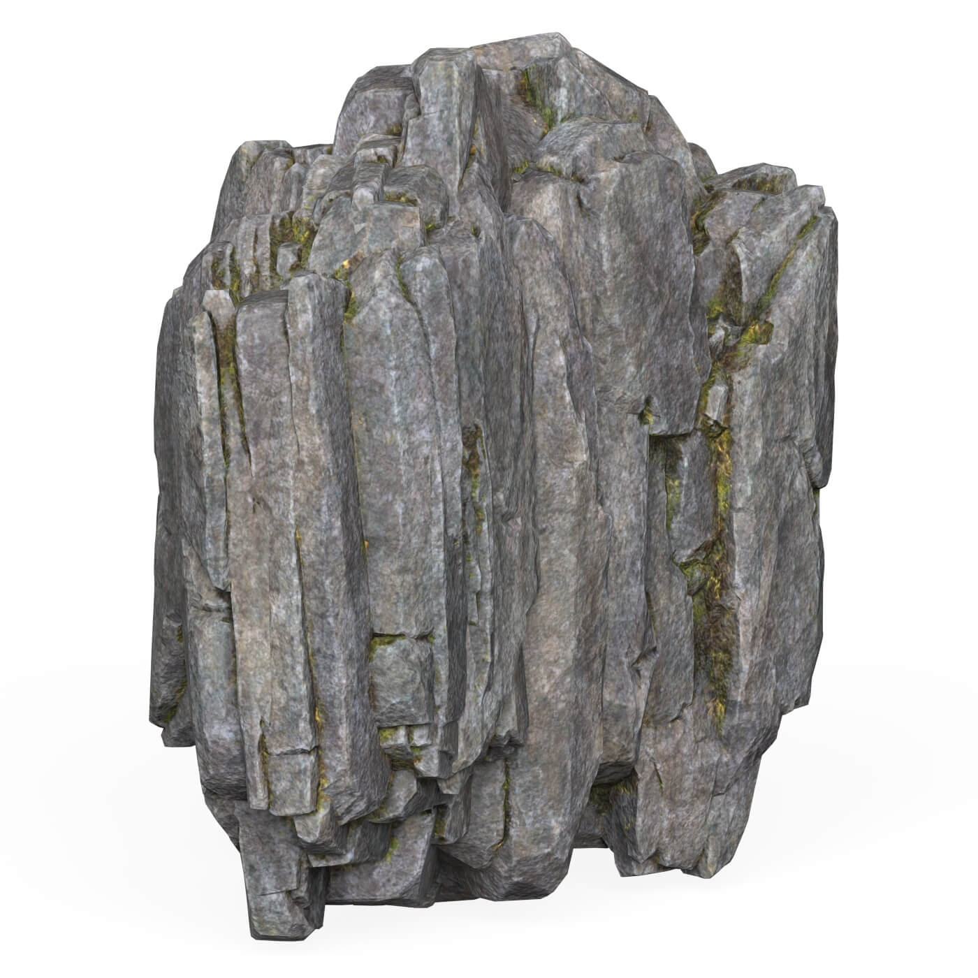 Realistic Low Poly Rock Cliff 03 - 3D Model by TreeWorld3d