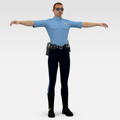 Cop Modle Police Cop - Police 3D Model by Trish