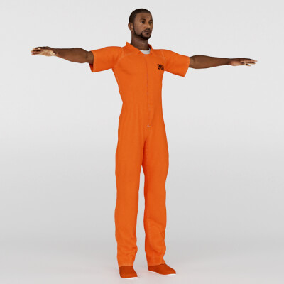 Prison Inmate Model Prisoner - Convict 3D Model by Trish
