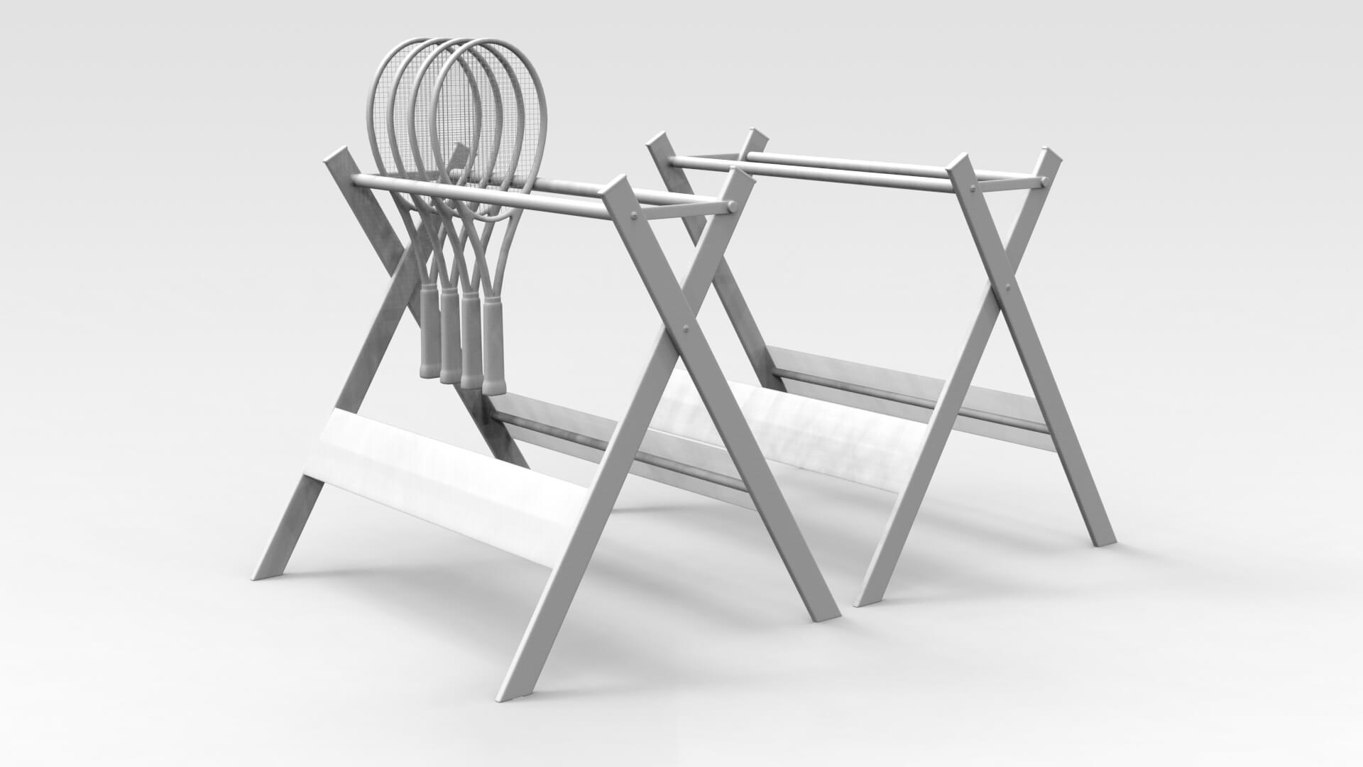 3d Racket Stand Tennis Racket Stand - 3D Model by Trish