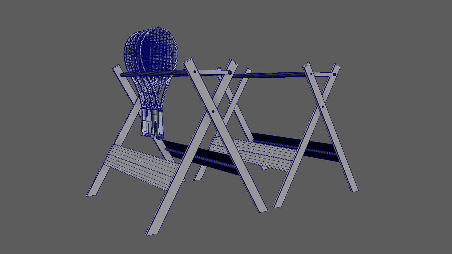 3d Racket Stand Tennis Racket Stand - 3D Model by Trish