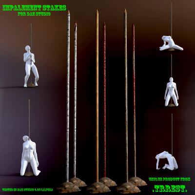 Impalement Stake Pack for DAZ Studio by Trreest