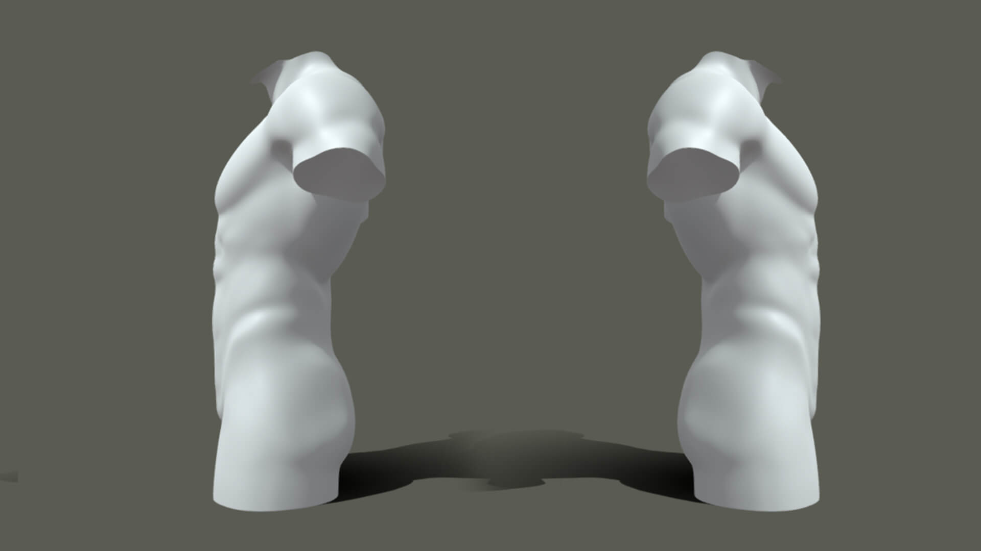 Male Torso ( Basemesh ) - 3D Model by Tsering