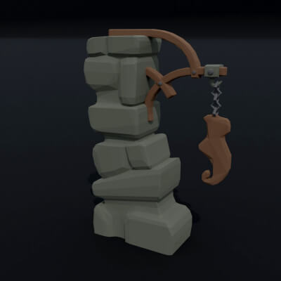 Cartoon Fantasy Shoe Road Sign Polygonal Style