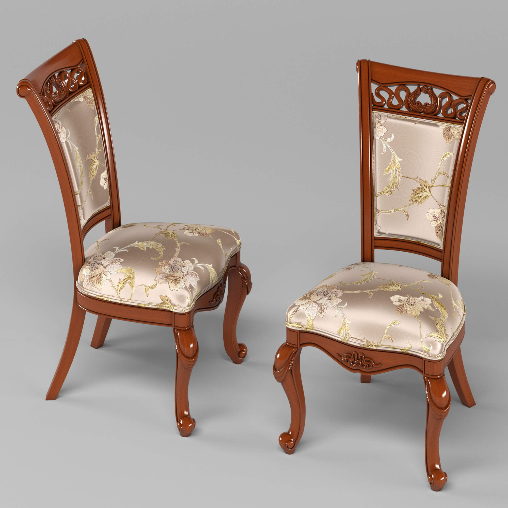 Carpenter Dining Chair 3D Model by tyler toney
