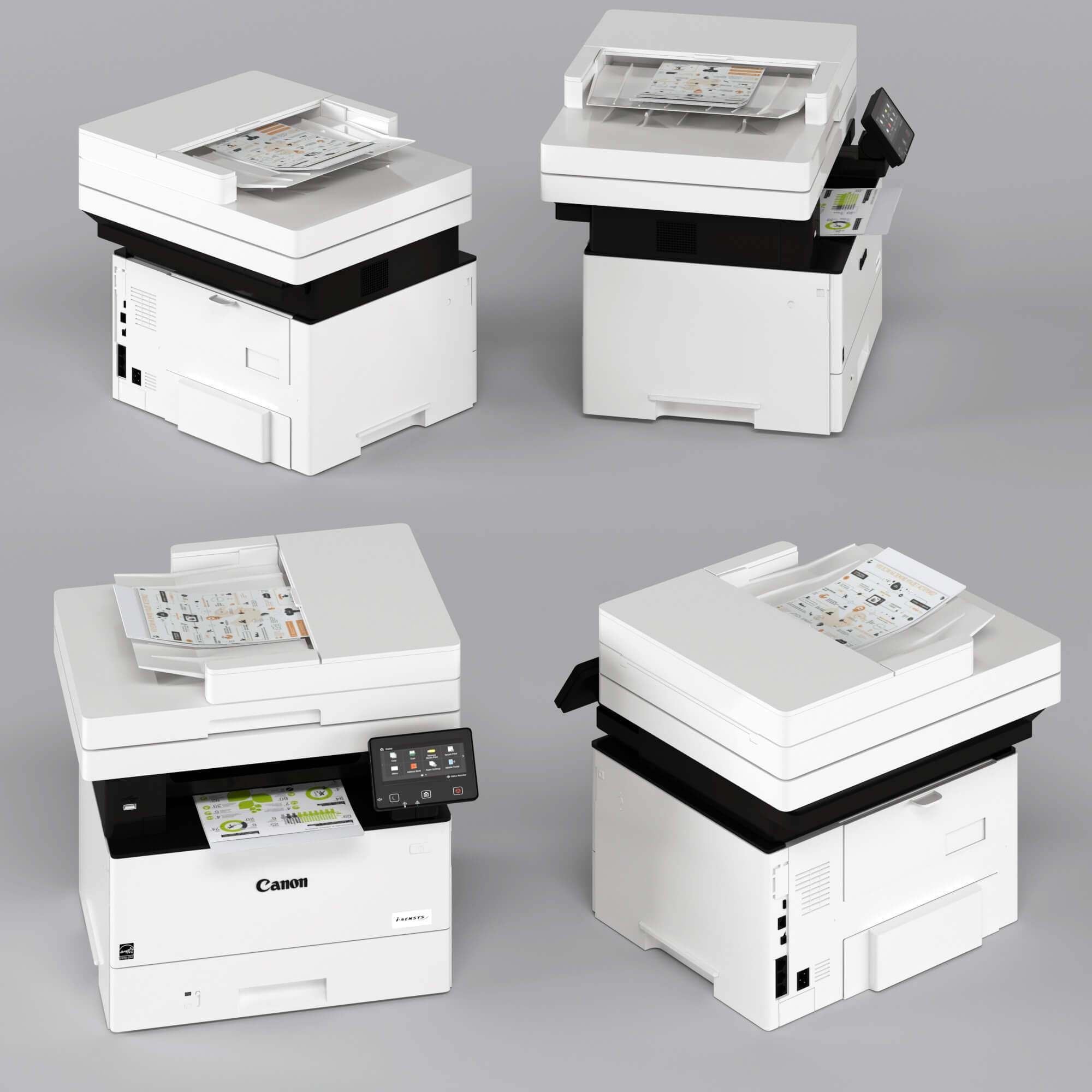 Canon ISENSYS MF520 Multifunction Printer 3D Model by tyler toney