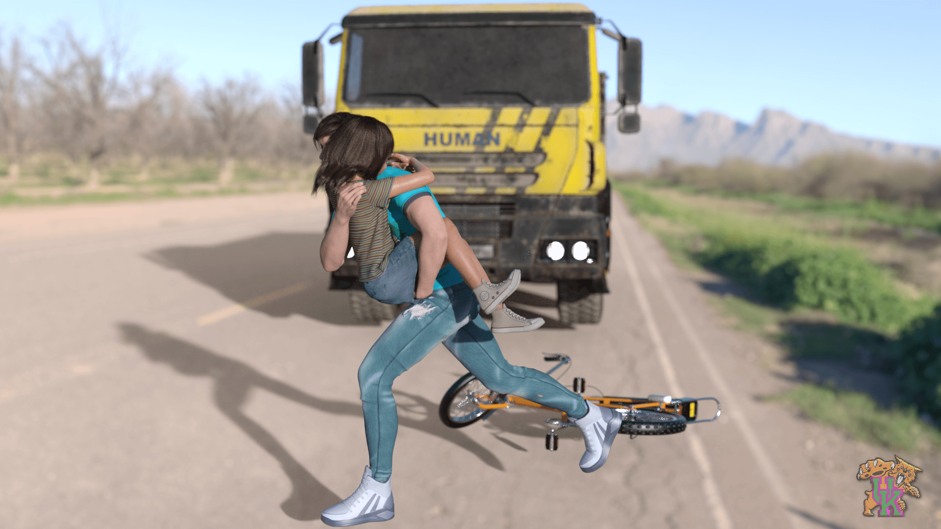 In the last second... 3D Render, Digital Art by UdoK