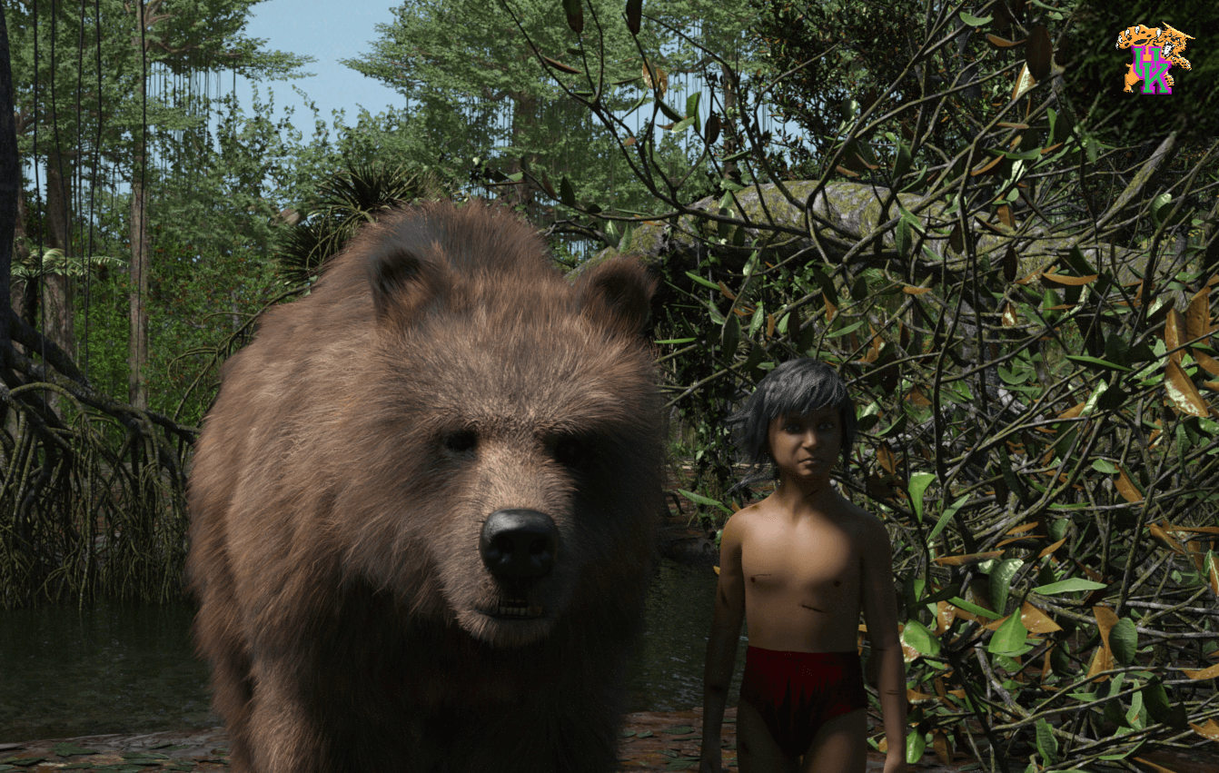 Jungle Book 3D Render, Digital Art by UdoK