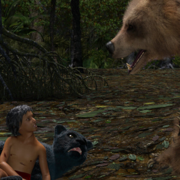 Jungle Book 3D Render, Digital Art by UdoK