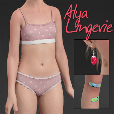 Alya Lingerie for Genesis 9 by ugarman