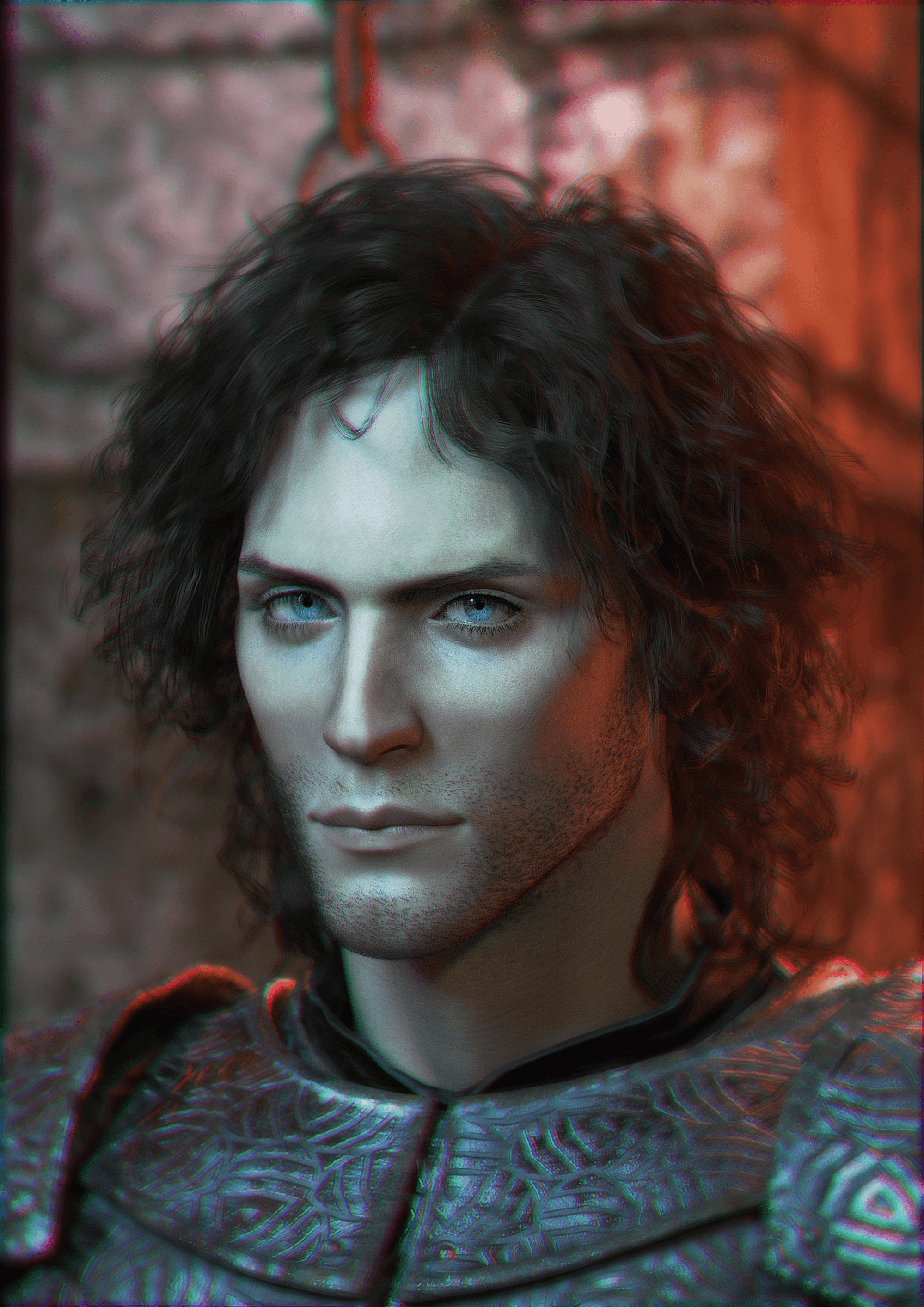 Portrait Rendering Portrait 3D Render, Digital Art by undeadcrabb