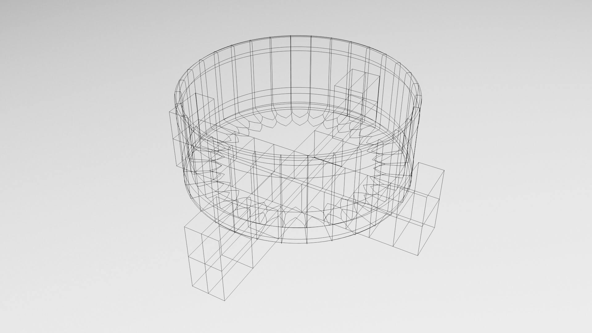 Cat Bowl 3D Model by unos