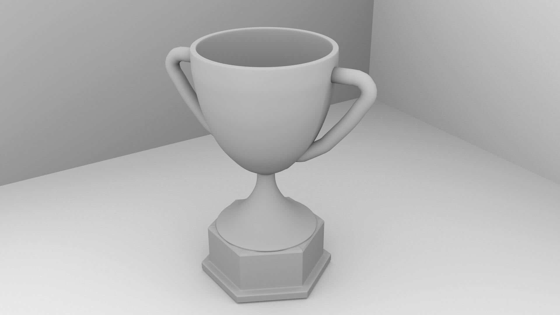 Gold Trophy 3d Model By Unos