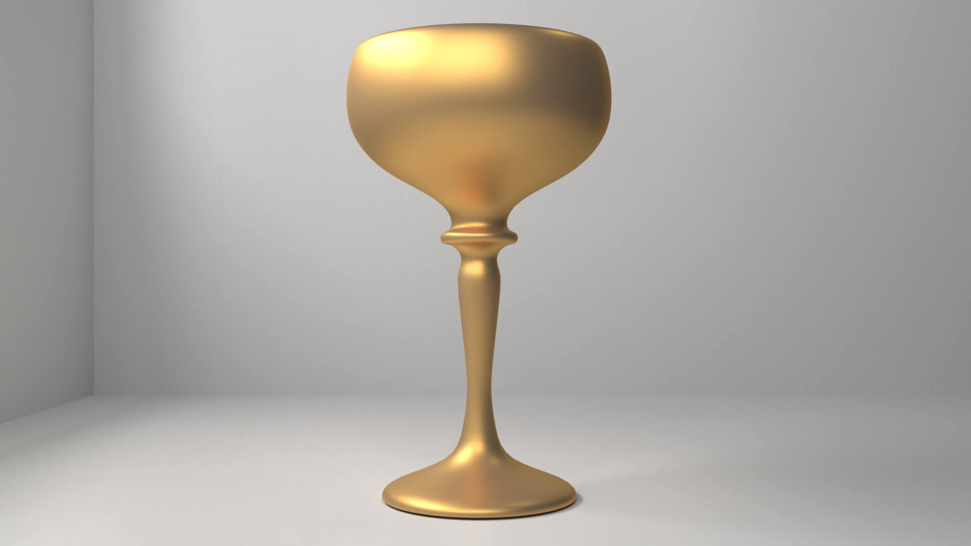 Golden Goblet 1 3D Model by unos