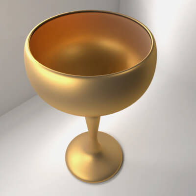 Golden Goblet 1 - 3D Model by unos