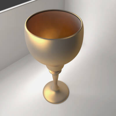 Golden Goblet 2 - 3D Model by unos