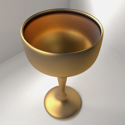 Golden Goblet 5 - 3D Model by unos