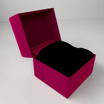 Small Satin Ring Box - 3D Model by unos
