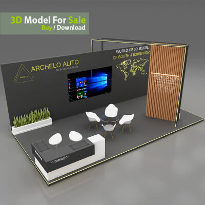 Minimal Exhibition - 3D Model by unrealdeveloper