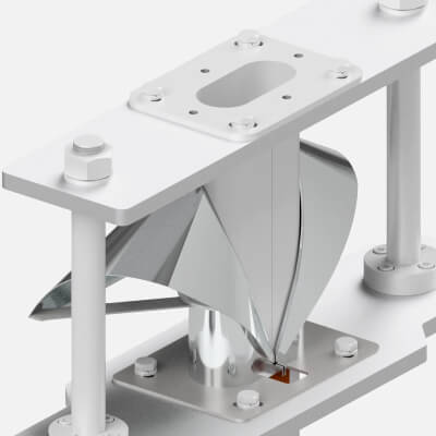 Horizontal Oval Forming Set in Packaging Machine - 3D Model by URACAD