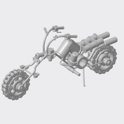 Motorcycle Model by URACAD