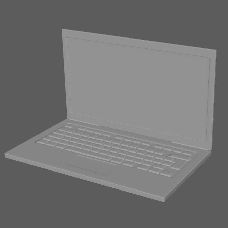 Mcbook Laptop, FREE 3D Laptop models