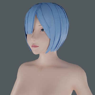Girl - Low Poly Basemesh