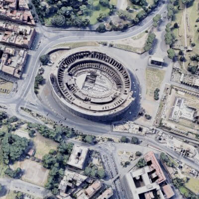 Scan Of Rome - Colosseum