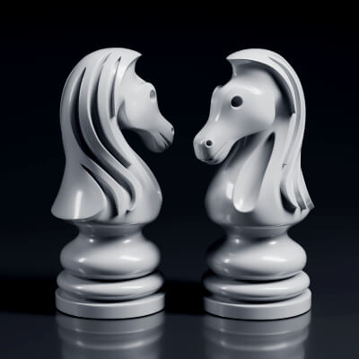 Aeron Knight Chess Piece