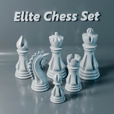 Elite Chess Pieces Set