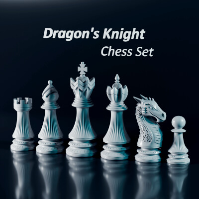 Dragon Knight Chess Pieces